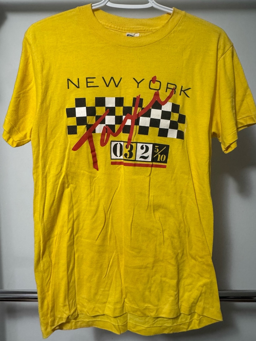 Rare VTG 1980s Ched by Anvil NYC Taxi Graphic Tee